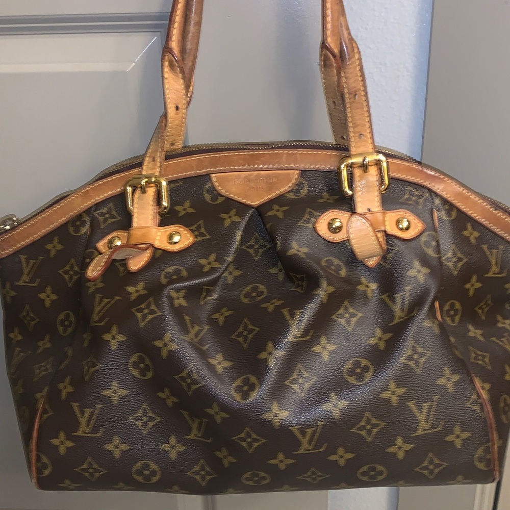 Preloved Louis Vuitton Monogram Shoulder Double Adjustable Strap Leather Bag